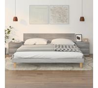 vidaXL Comodini 2pz Grigio Sonoma 40x30x40 cm in Truciolato