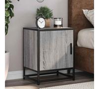 vidaXL Comodini 2pz Grigio Sonoma 40x31x50cm Legno Multistrato Metallo