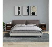 vidaXL Comodini 2pz Rovere Fumo 40x35x50 cm