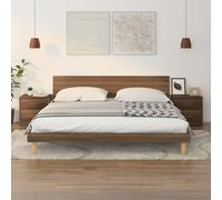 vidaXL Comodini 2pz Rovere Marrone 40x30x40 cm in Truciolato