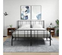 vidaXL Comodini 2 pezzi Rovere marrone 40x35x50 cm in legno multistrato