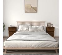 VIDAXL - Comodini 2pz Rovere Marrone 40x35x70 Cm