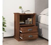 vidaXL Comodini 2pz Rovere Marrone 43x36x60 cm