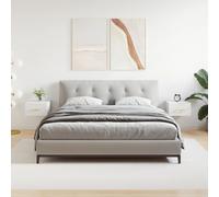 vidaXL Comodini a Muro 2 pz Bianchi 35x35x20 cm