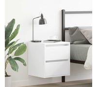 vidaXL Comodini a Muro 2 pz Bianchi 38x34x40 cm