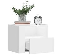 vidaXL Comodini a Muro 2 pz Bianchi 45x30x35 cm