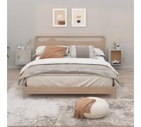 vidaXL Comodini a Muro 2 pz Bianchi 50x30x47 cm