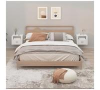 VIDAXL - Comodini A Muro 2 Pz Bianchi 50x36x40 Cm