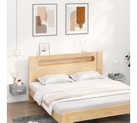 vidaXL Comodini a Muro 2 pz Grigio Sonoma 35x35x20 cm