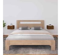 vidaXL Comodini a Muro 2 pz Miele 40x29,5x22 cm