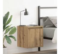 vidaXL Comodini a Muro 2 pz Rovere Artigianale 38x34x40 cm