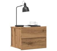 vidaXL Comodini a Muro 2 pz Rovere Artigianale 40x32x30 cm