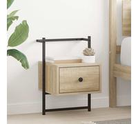 vidaXL Comodini a Muro 2 pz Rovere Sonoma 35x30x51cm Legno Multistrato