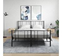 vidaXL Comodini a Muro 2 pz Rovere Sonoma 35x35x20 cm