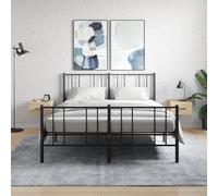 vidaXL Comodini a Muro 2 pz Rovere Sonoma 35x35x20 cm
