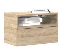 vidaXL Comodini a Muro 2 pz Rovere Sonoma 45x26x28,5 cm, Comodino a Muro, Comodino a Sospensione, Comodino, Comodino pensile, Comodino sospeso