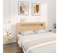 vidaXL Comodini a Muro 2 pz Rovere Sonoma 50x36x25 cm