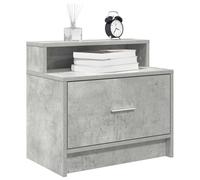 VIDAXL - Comodini Con Cassetto 2 Pz Grigio Cemento 51x31x47 Cm