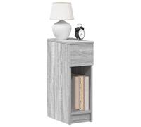 vidaXL Comodini con Cassetto 2 pz Grigio Sonoma 20x36x60 cm