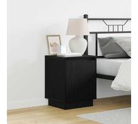 vidaXL Comodini con luci LED 2 pezzi Nero 39x34,5x50 cm