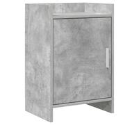 vidaXL Comodino grigio cemento, 40 x 30 x 60 cm,