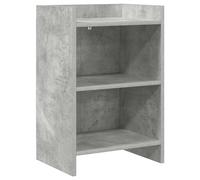 vidaXL Comodino grigio cemento, 40 x 30 x 60 cm,