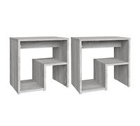 vidaXL Comodini Grigio Sonoma 2 pz 40x30x40 cm in Legno Multistrato