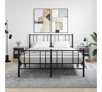 vidaXL Comodini Grigio Sonoma 2 pz 40x30x50 cm in Legno Multistrato