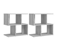 vidaXL Comodini Grigio Sonoma 2pz 50x30x51,5 cm in Legno Multistrato