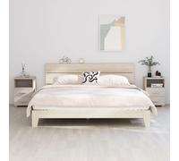 VIDAXL - Comodini 2 Pz Bianchi 40x35x62 Cm In Legno Massello Di Pino
