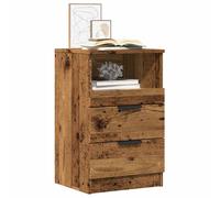 vidaXL Comodini Legno Antico 2 pz 40x36x65 cm in Legno Multistrato