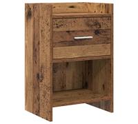 vidaXL Comodino in legno invecchiato, 40 x 30 x 60 cm,