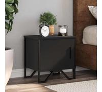 vidaXL Comodini Neri 2 pz 40x30x40 cm in Legno Multistrato