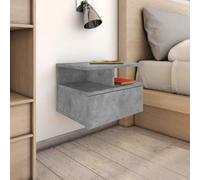 vidaXL Comodini Pensili 2pz Grigio Cemento 40x31x27cm in Multistrato