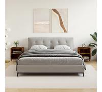 vidaXL Comodini Rovere Fumo 2 pz 40x30x50 cm in Legno Multistrato