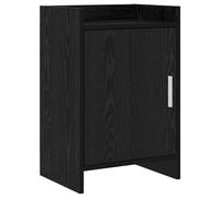 vidaXL Comodini Rovere Nero 40 x 30 x 60 cm Legno ingegnerizzato