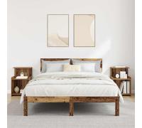 vidaXL Comodini - Set di 2 - Legno Vecchio - 40 x 35 x 60 cm - Legno ingegnerizzato