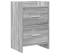 vidaXL Comodino Sonoma grigio, 40 x 30 x 60 cm, in legno di ingegneria,
