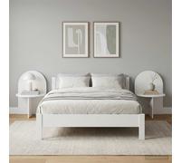 vidaXL Comodino 2 pcs Bianco 48 x 49 x 65 cm Legno ingegnerizzato