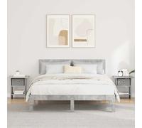vidaXL Comodino 2 Pz Grigio Cemento 41 x 40 x 45 cm Legno lavorato, Soggiorno, Design rettangolare, Stile moderno, Materiali durevoli, Ampie possibilità di archiviazione per qualsiasi stanza, Perfetto