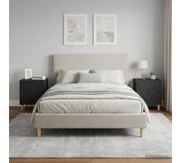 vidaXL Comodino, 2 pezzi, nero, 43 x 34,5 x 50 cm, legno di ingegneria, comodino rettangolare moderno, pratico ripostiglio, design semplice, decorazione per camera da letto, accessorio funzionale