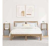 vidaXL Comodino 2 Pz Rovere Artisan 35 x 32 x 68,5 cm Legno Lavorato Comodino Comodino Rettangolare Design Moderno Materiale Resistente, Spazio sufficiente per tutti i tuoi oggetti e decorazioni