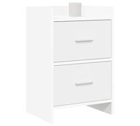 vidaXL Comodino 2 pezzi, bianco, 40 x 30 x 60 cm,