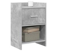 vidaXL Comodino 2 pezzi, grigio cemento, 40 x 30 x 60 cm,