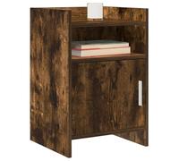 vidaXL Comodini 2 pz Rovere Fumo 40 x 36 x 60 cm Legno ingegnerizzato
