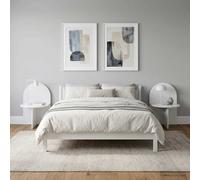 vidaXL Comodino 2 pz Bianco Lucido 48 x 49 x 65 cm