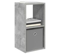 vidaXL Comodino 2 Pz Grigio Cemento 30,5 x 27 x 59,5 cm Legno Lavorato Comodino Comodino Rettangolare Design Moderno Materiale Resistente, Spazio sufficiente per tutti i tuoi oggetti e decorazioni
