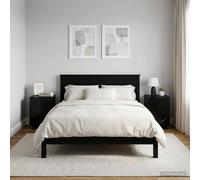 vidaXL Armadio da Notte 2 pcs Nero 33,5 x 34,5 x 50 cm