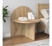 vidaXL Comodino 2 pz Rovere Artigianale 40 x 35,5 x 45,5 cm