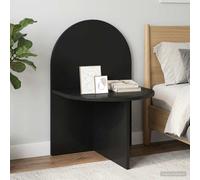vidaXL Comodino 2 pz Rovere Nero 48 x 49 x 65 cm Legno ingegnerizzato
